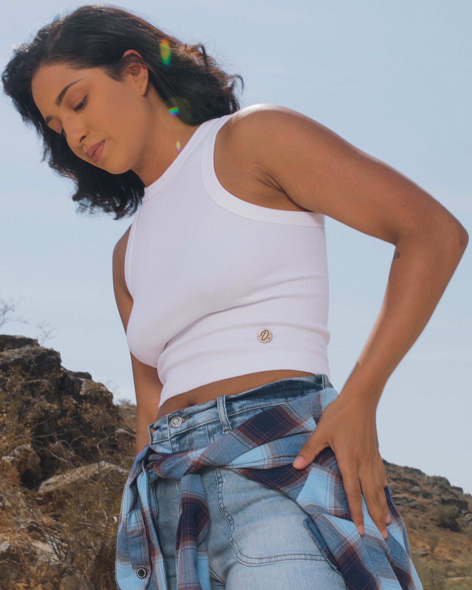 Women's Ribbed Tank - White - One Size - Dixxon Flannel Co.