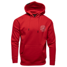 Grey & White Linked Pullover Hoodie - Red - Dixxon Flannel Co.