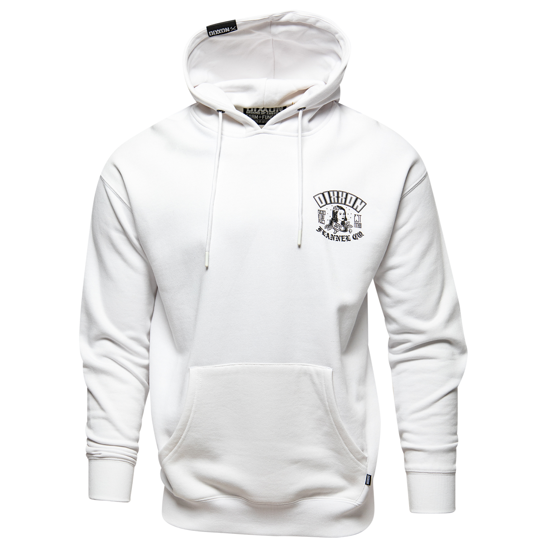 Black Maria Pullover Hoodie - White - Dixxon Flannel Co.