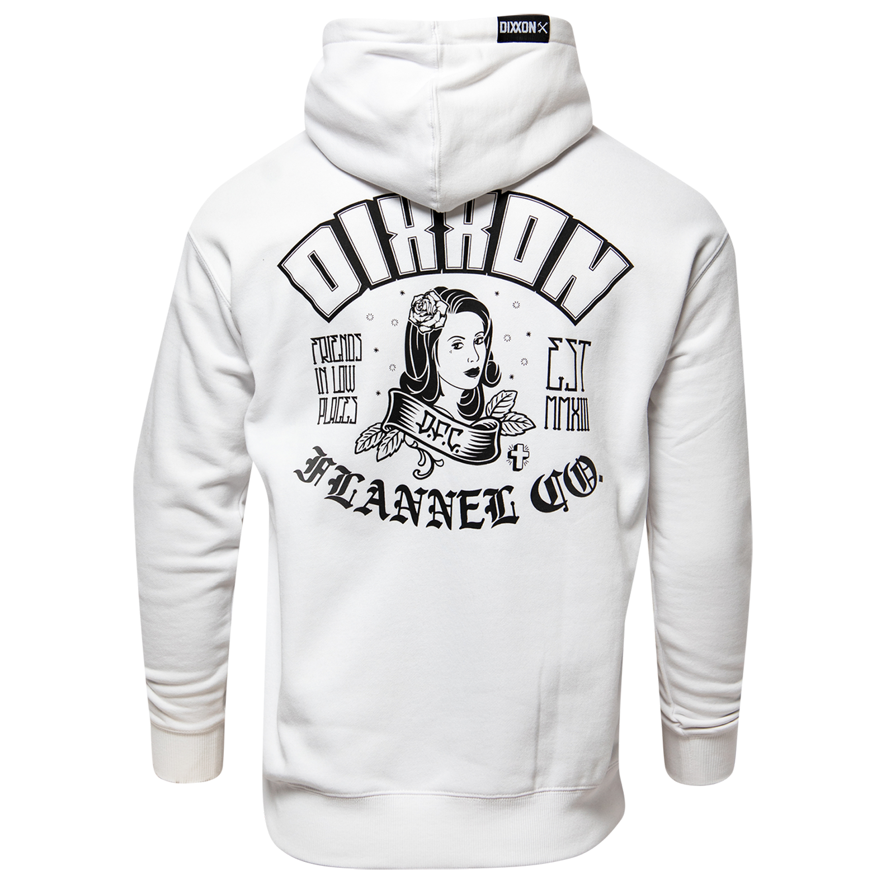 Black Maria Pullover Hoodie - White - Dixxon Flannel Co.