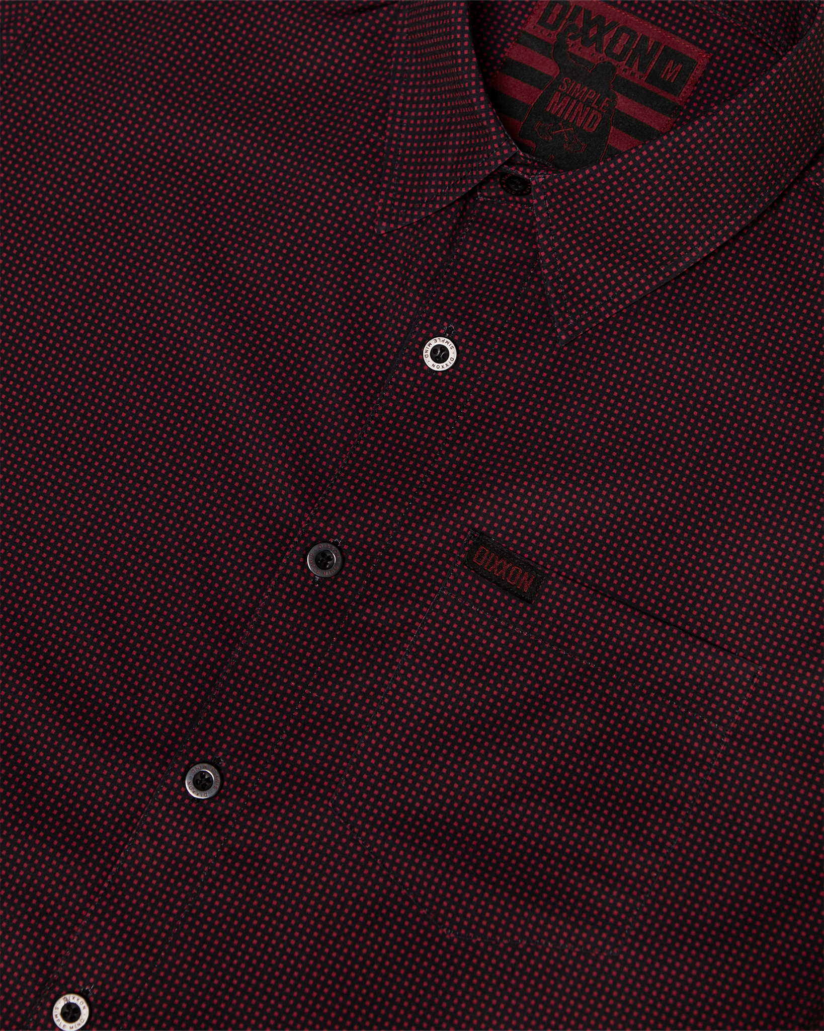 Simple Mind Party Shirt - Black & Red - Dixxon Flannel Co.