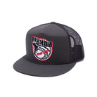 Strike First Flat Bill Trucker Snapback - Charcoal | Dixxon Flannel Co.