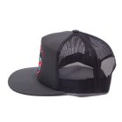 Strike First Flat Bill Trucker Snapback - Charcoal | Dixxon Flannel Co.