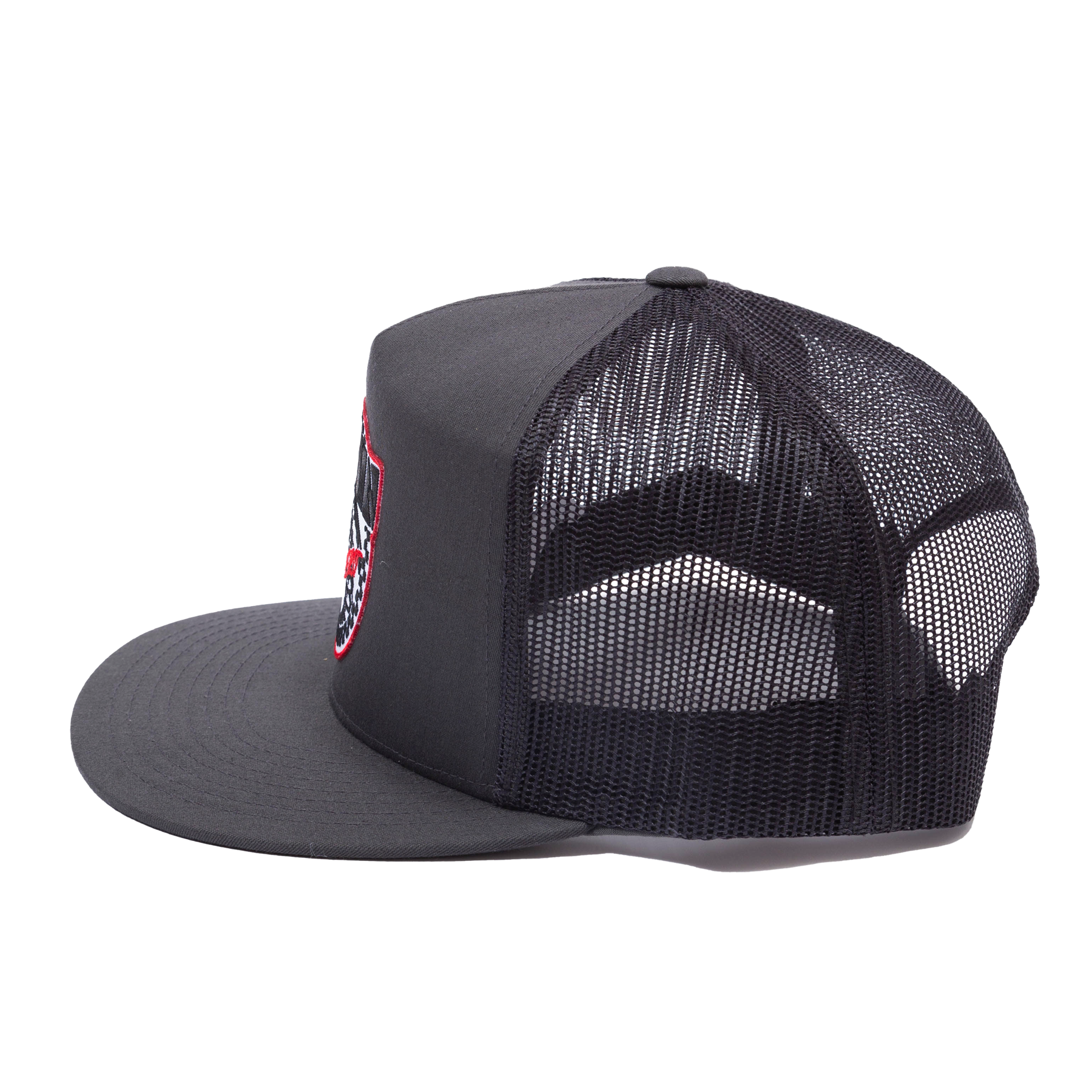 Strike First Flat Bill Trucker Snapback - Charcoal | Dixxon Flannel Co.