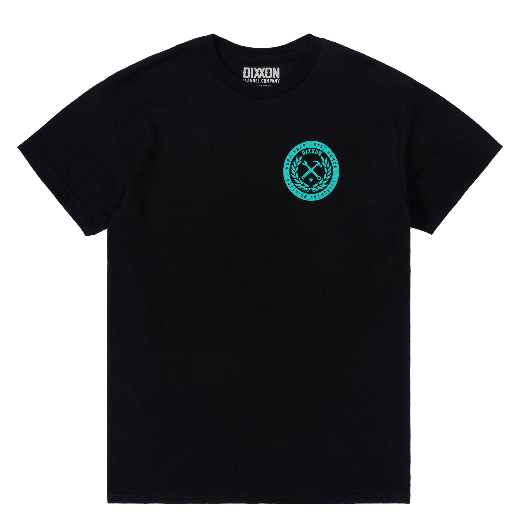 Branded T-Shirt - Black & Tiffany - Dixxon Flannel Co.
