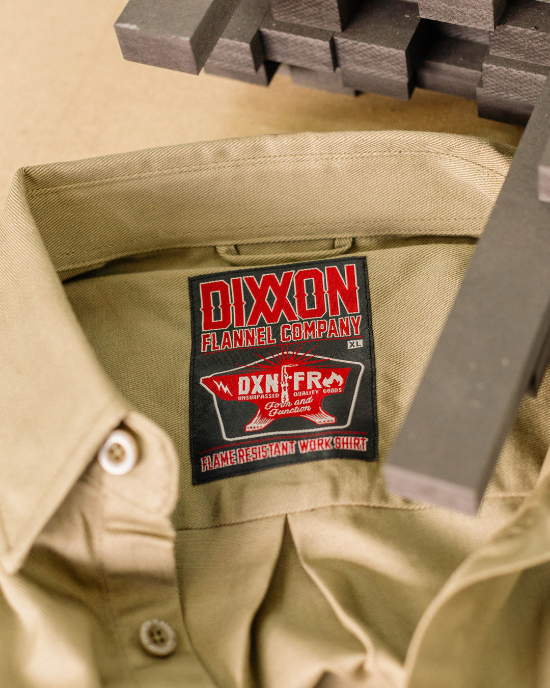 Dixxon WorkForce FR Work Shirt - Khaki – DIXXON UK