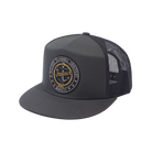 Sink or Swim Flat Bill Trucker Snapback - Charcoal - Dixxon Flannel Co.