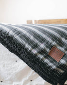 Black Serape Flannel Sherpa Blanket| Dixxon Flannel Co.