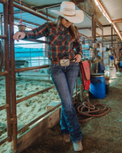 Women's The Denver Bamboo Long Sleeve - Lasso - Dixxon Flannel Co.