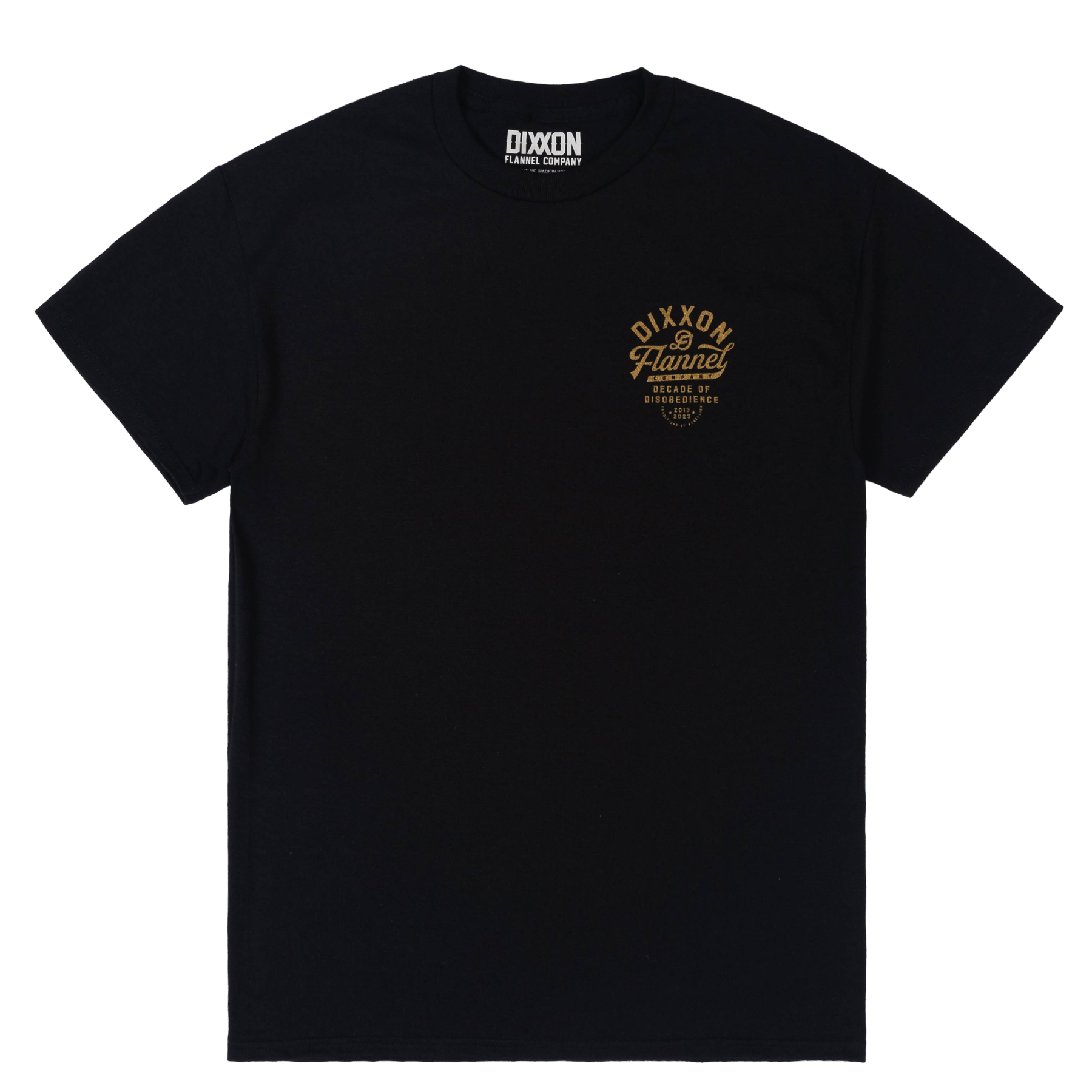 Pastime T-Shirt - Black & Gold | Dixxon Flannel Co.
