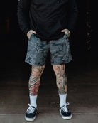 Men's 7" Gym Shorts - Black Camo - Dixxon Flannel Co.