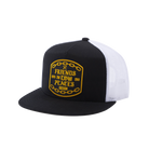 Low Places Chains Flat Bill Trucker Snapback - Black & White - Dixxon Flannel Co.