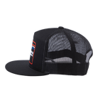 DXF Flat Bill Trucker Snapback - Black | Dixxon Flannel Co.