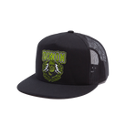 Frankenstein Flat Bill Trucker Snapback - Black | Dixxon Flannel Co.