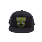 Frankenstein Flat Bill Trucker Snapback - Black | Dixxon Flannel Co.