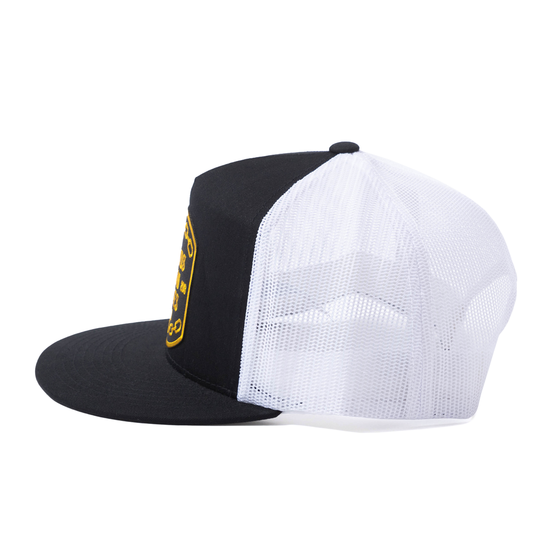 Low Places Chains Flat Bill Trucker Snapback - Black & White - Dixxon Flannel Co.