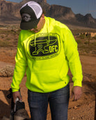 Black Checkpoint Pullover Hoodie - Safety Yellow - Dixxon Flannel Co.