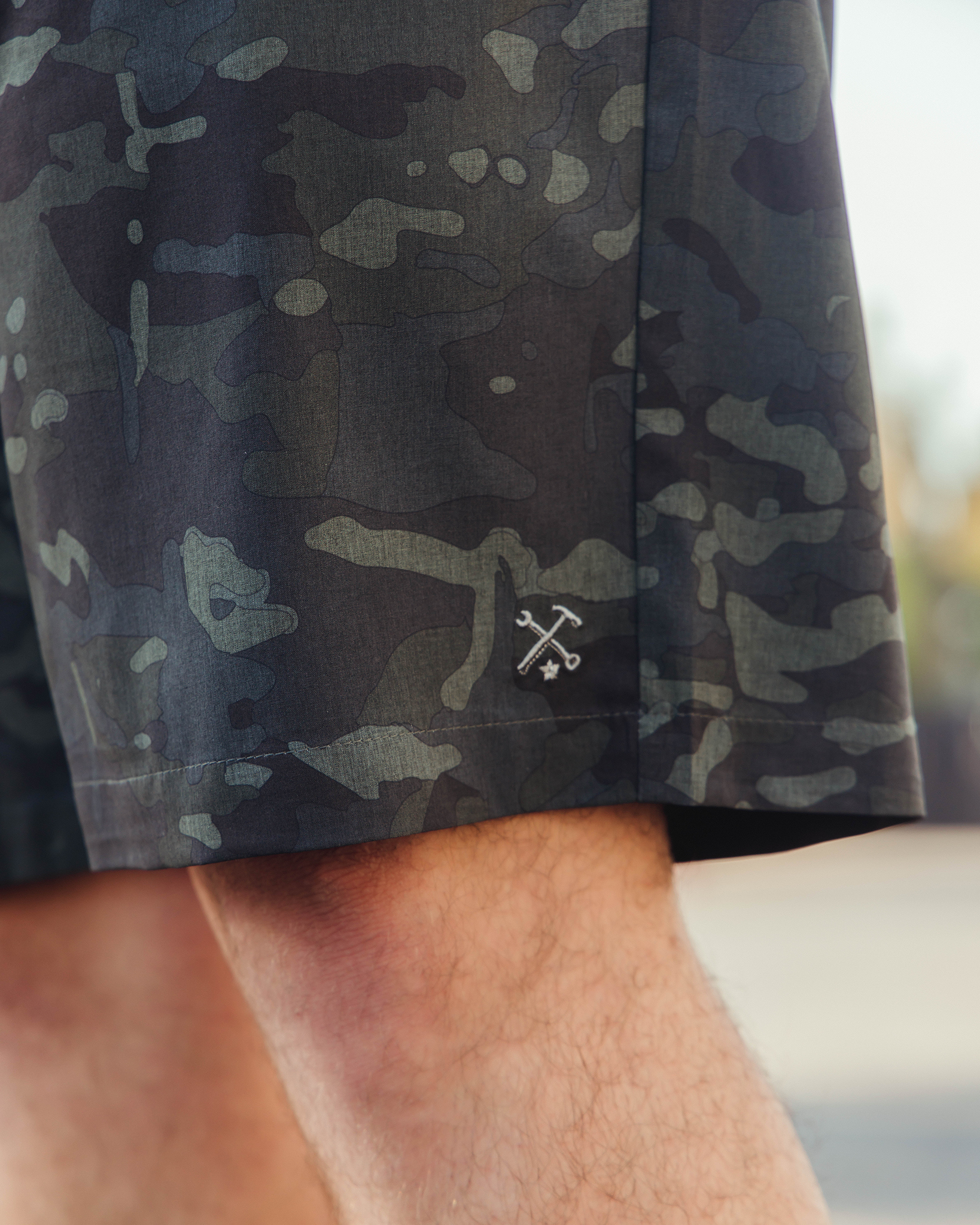 Dixxon Hybrid Shorts - Black Camo