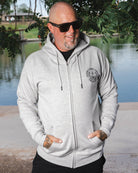 Calypso Zip Up Hoodie - Heather Grey - Dixxon Flannel Co.