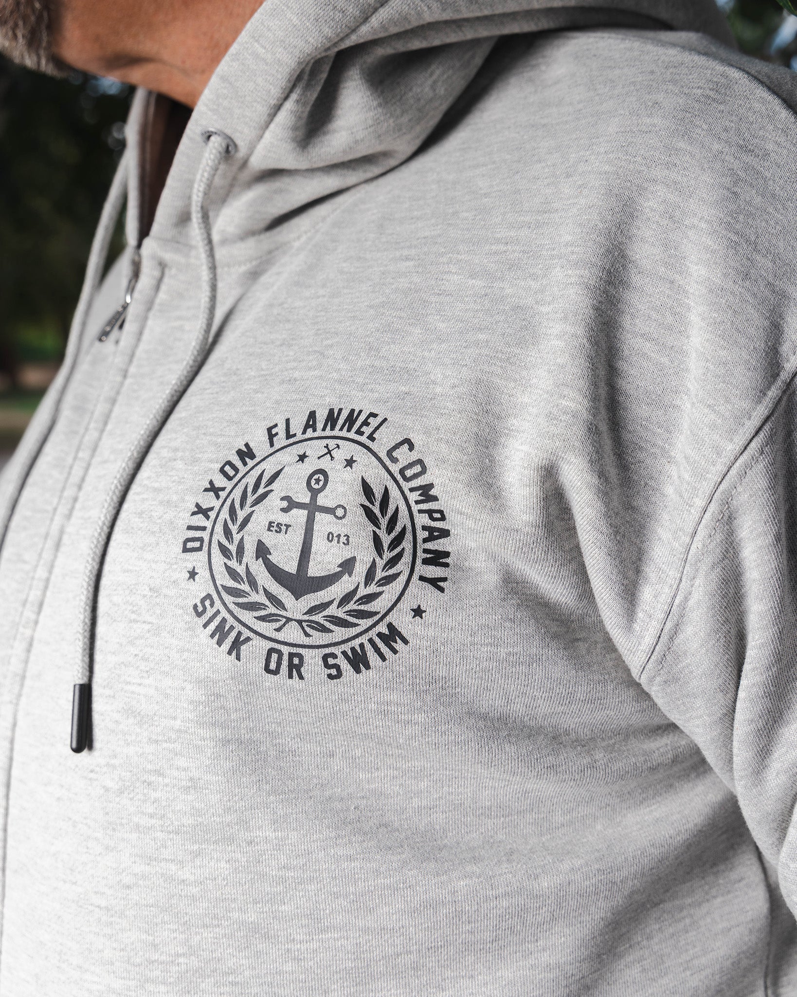 Calypso Zip Up Hoodie - Heather Grey | Dixxon Flannel Co. – DIXXON UK