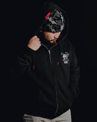 Tiger Zip Hood - Black