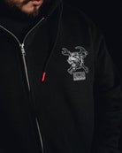 Tiger Zip Hood - Black