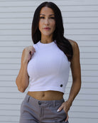 Women's Ribbed Tank - White - One Size - Dixxon Flannel Co.