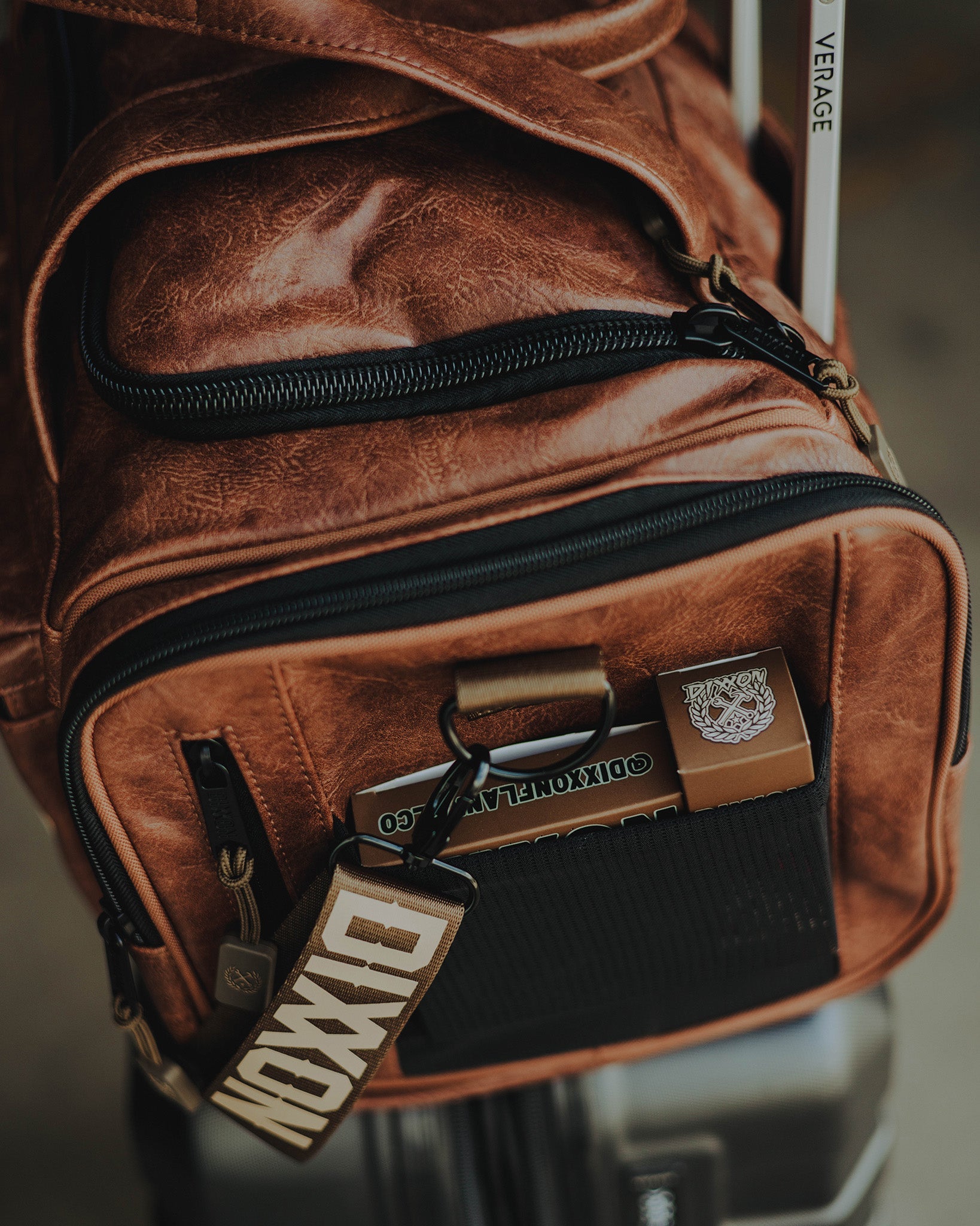 Duffle Bag - Brown Distressed Leather - Dixxon Flannel Co.