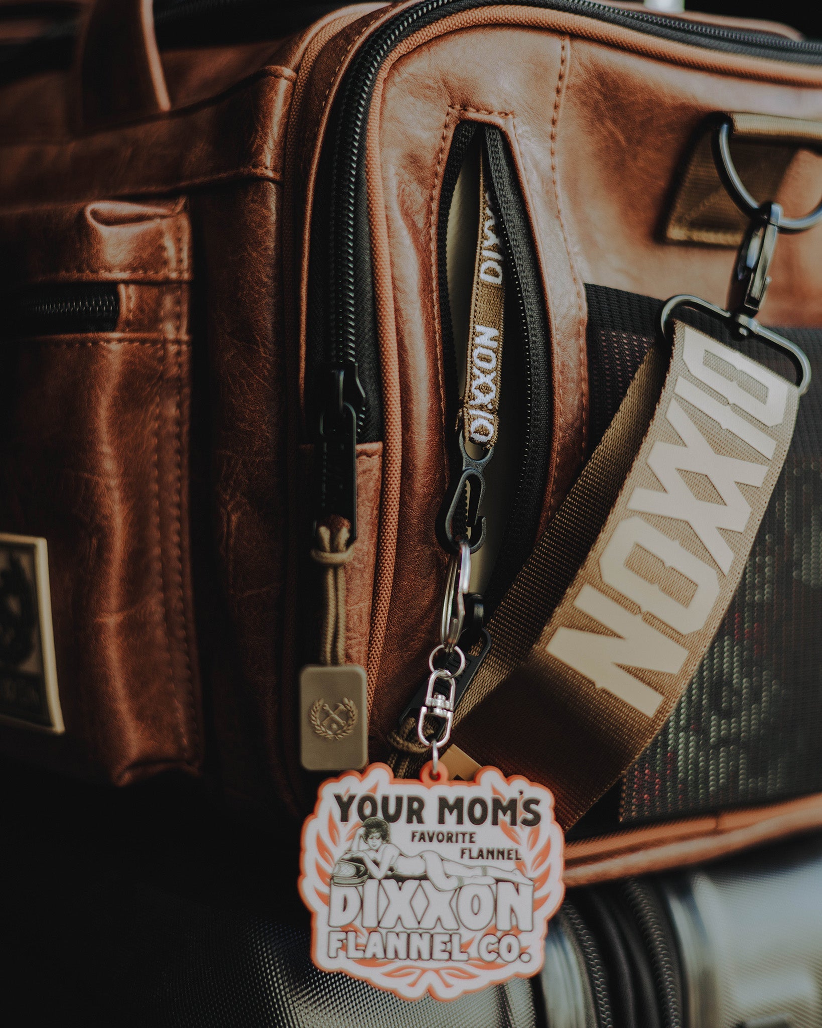 Duffle Bag - Brown Distressed Leather - Dixxon Flannel Co.