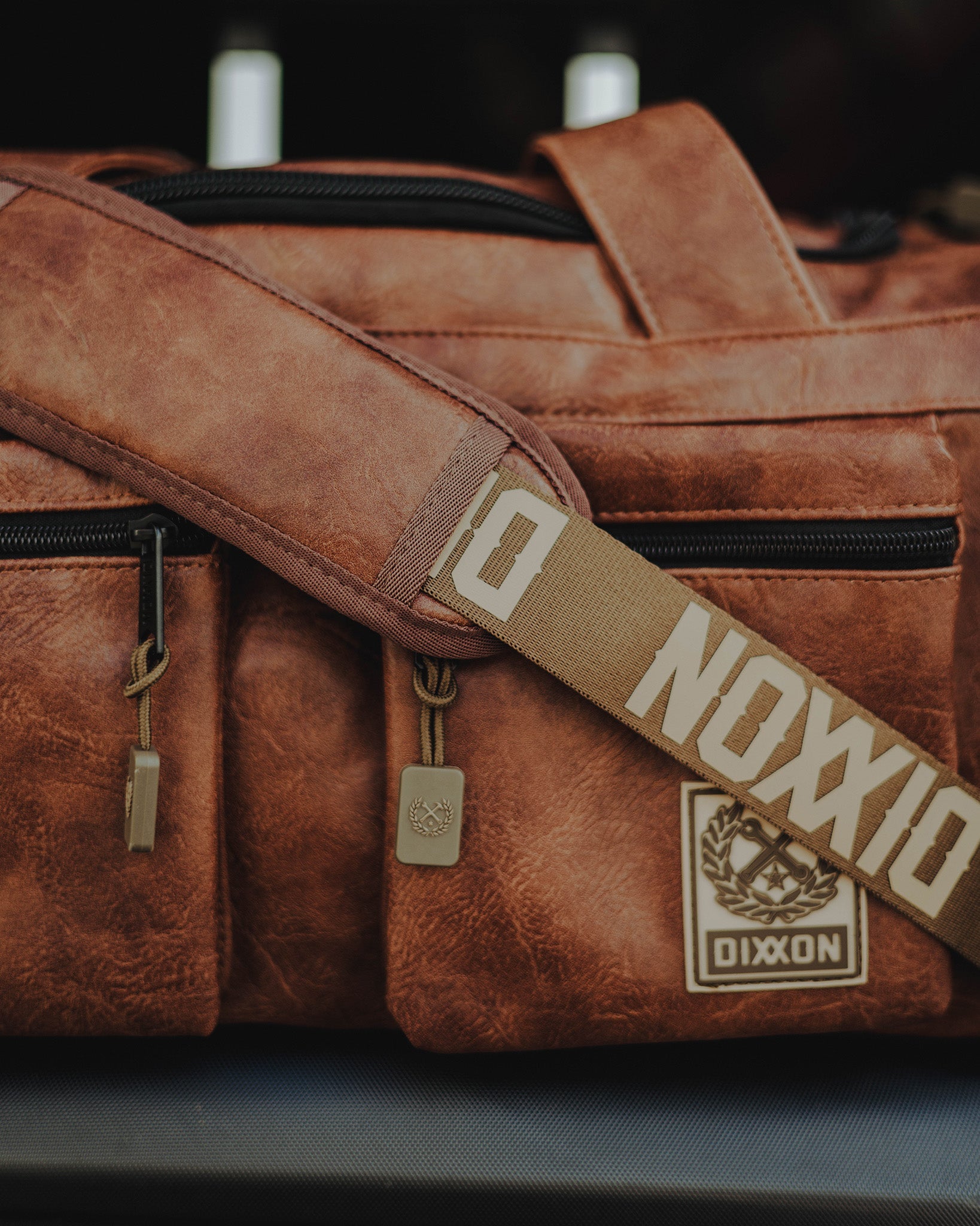 Duffle Bag - Brown Distressed Leather - Dixxon Flannel Co.