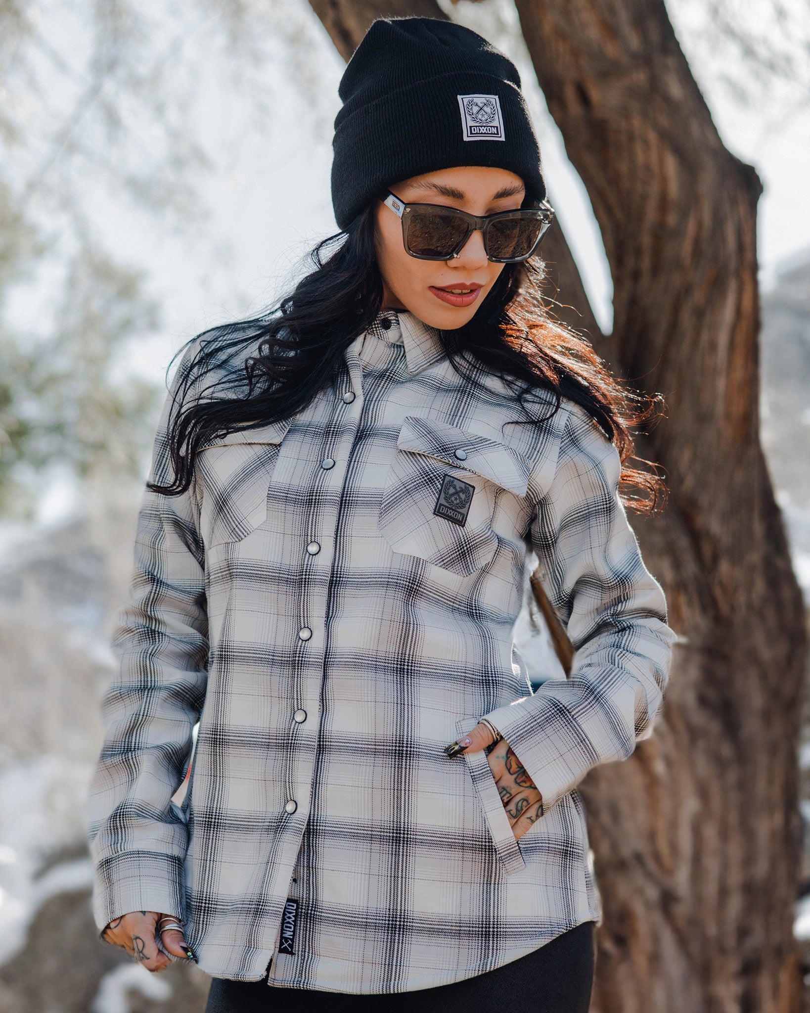 Women's Aspen Sherpa Lined Flannel Jacket - Dixxon Flannel Co.