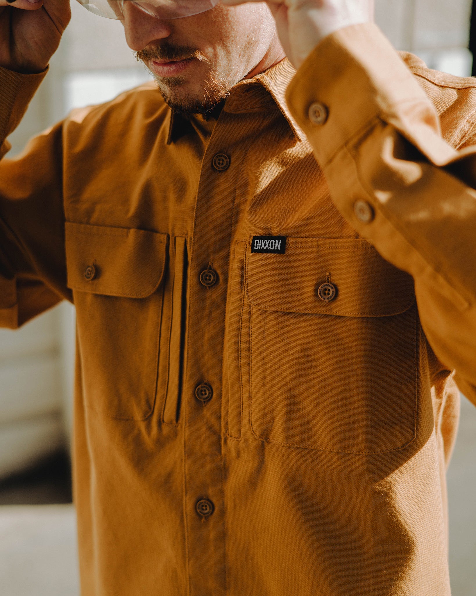 Work Shirt Long Sleeve - Tan - Dixxon Flannel Co. 