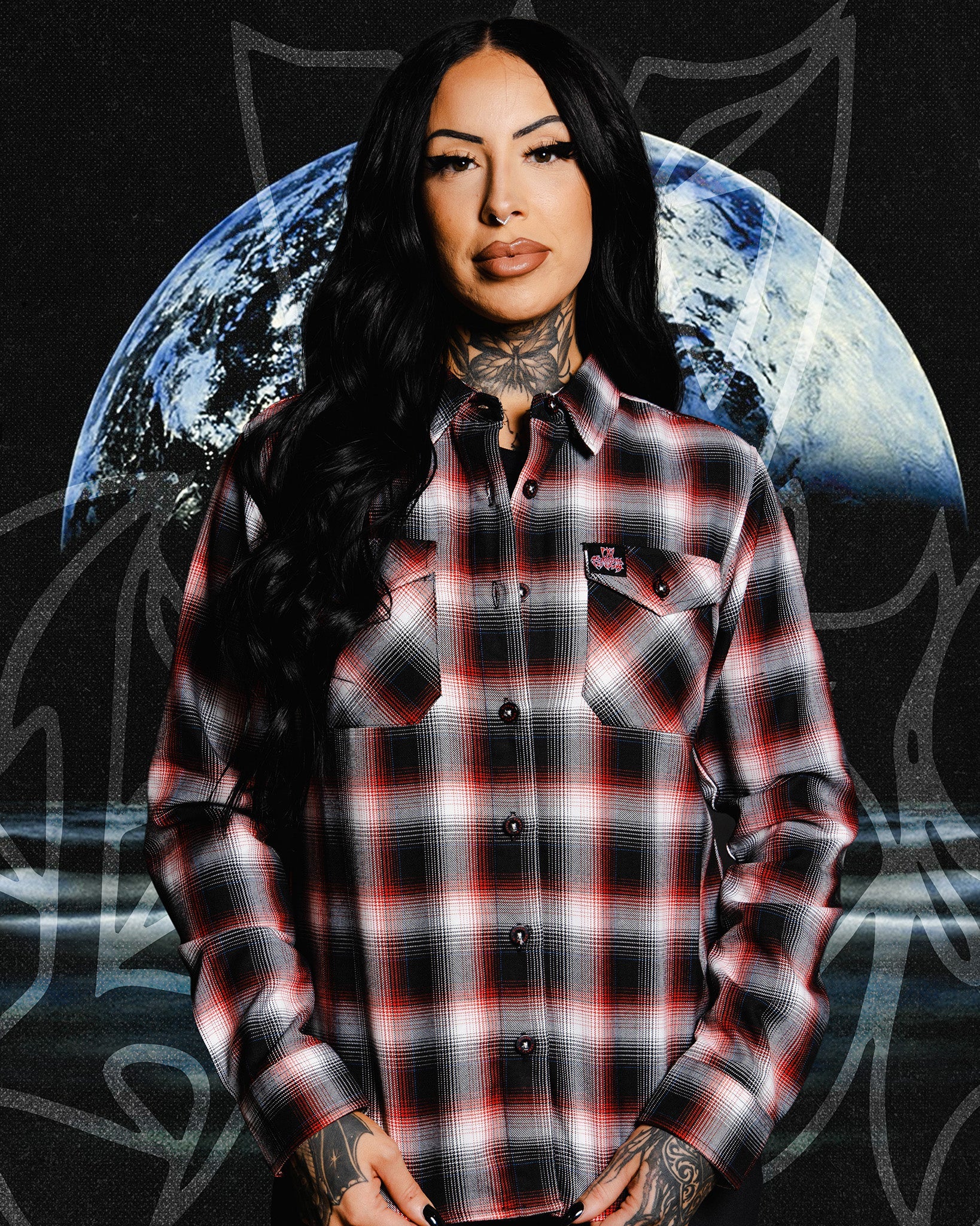 Women's In Flames Lunar Strain Flannel - Dixxon Flannel Co.