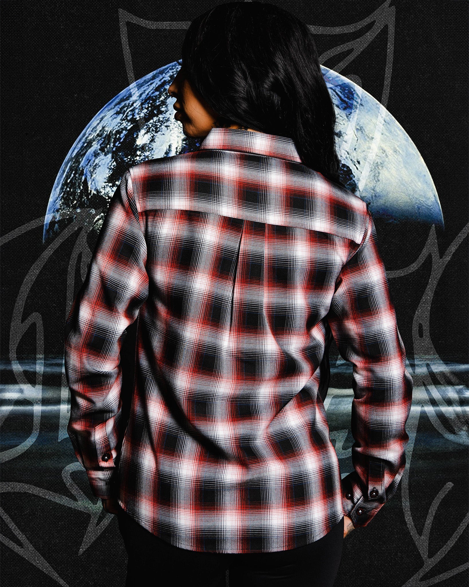 Women's In Flames Lunar Strain Flannel - Dixxon Flannel Co.