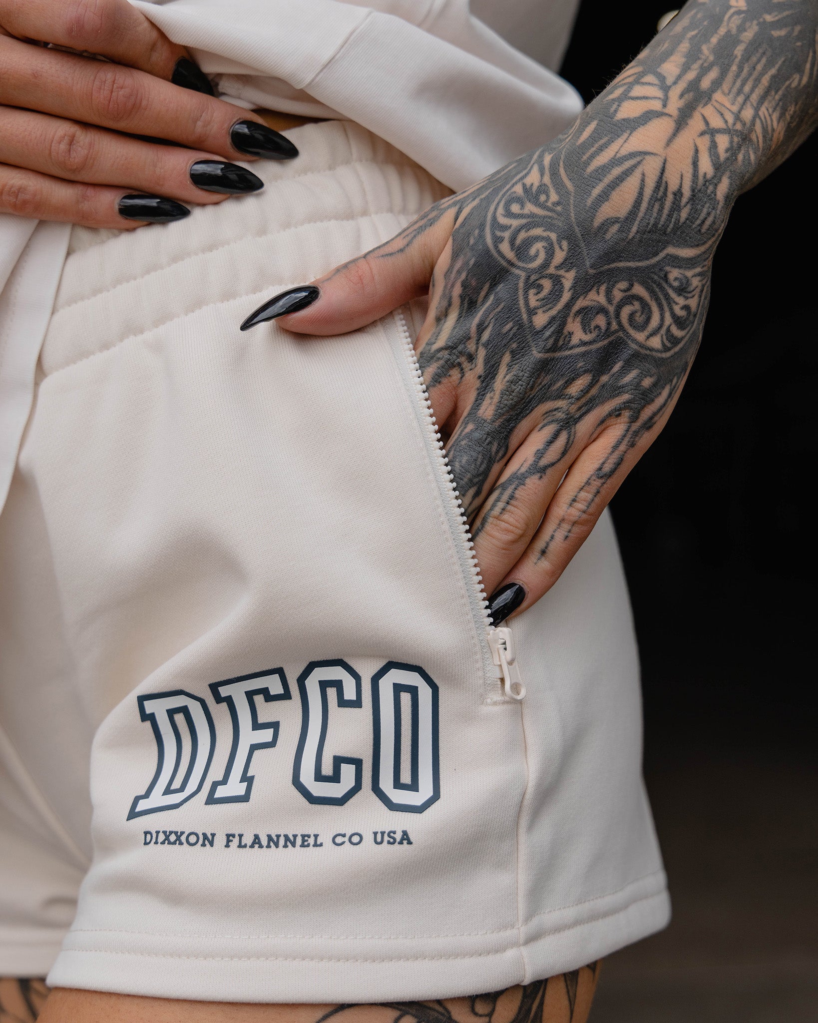 Women's DFCO Sweat Shorts - Bone - Dixxon Flannel Co.