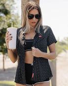 Women's Salty Dog Party Shirt - Black & White - Dixxon Flannel Co.