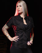 Women's Darkness Bamboo Short Sleeve - Dixxon Flannel Co.