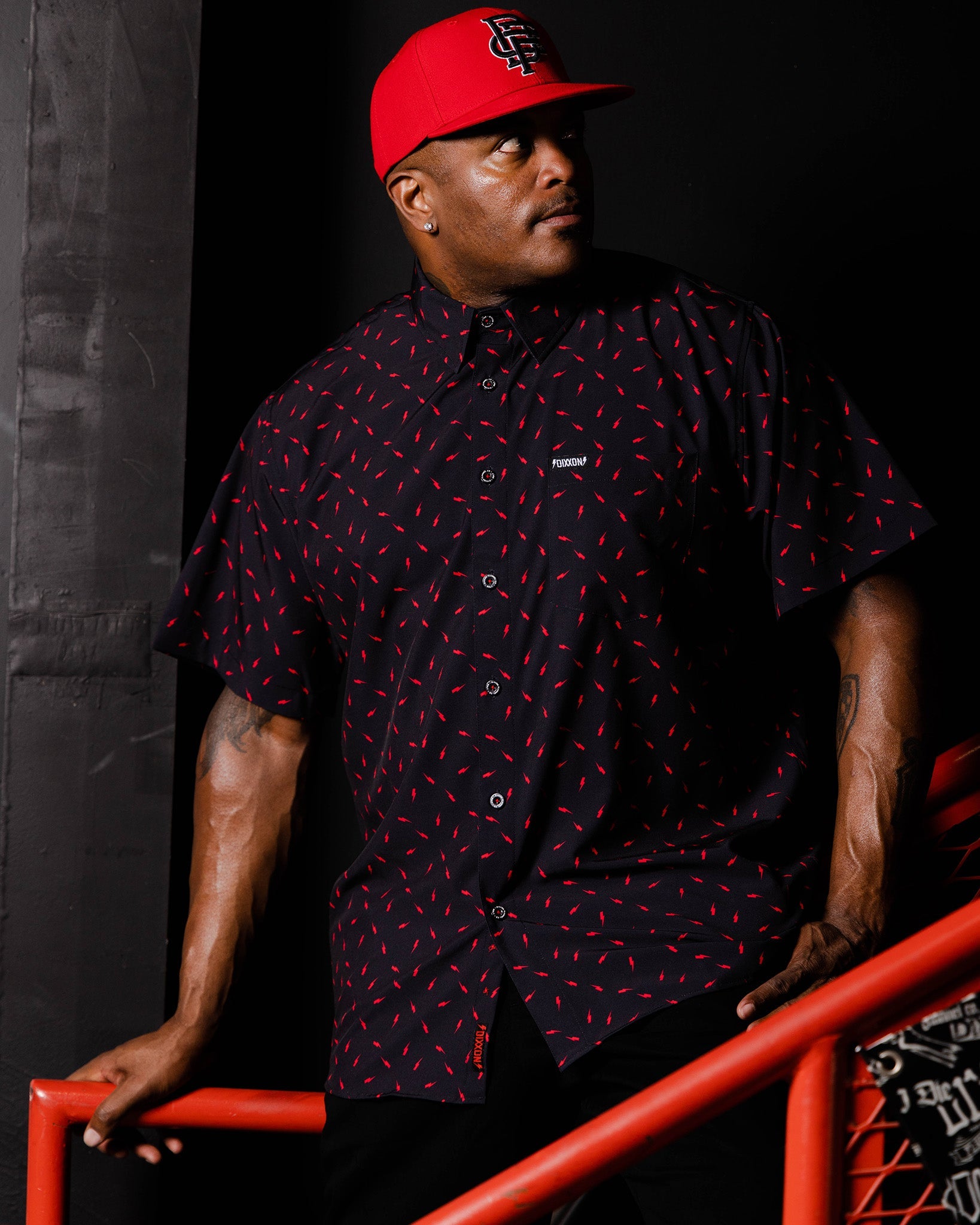Bolt Party Shirt - Black & Red - Dixxon Flannel Co.