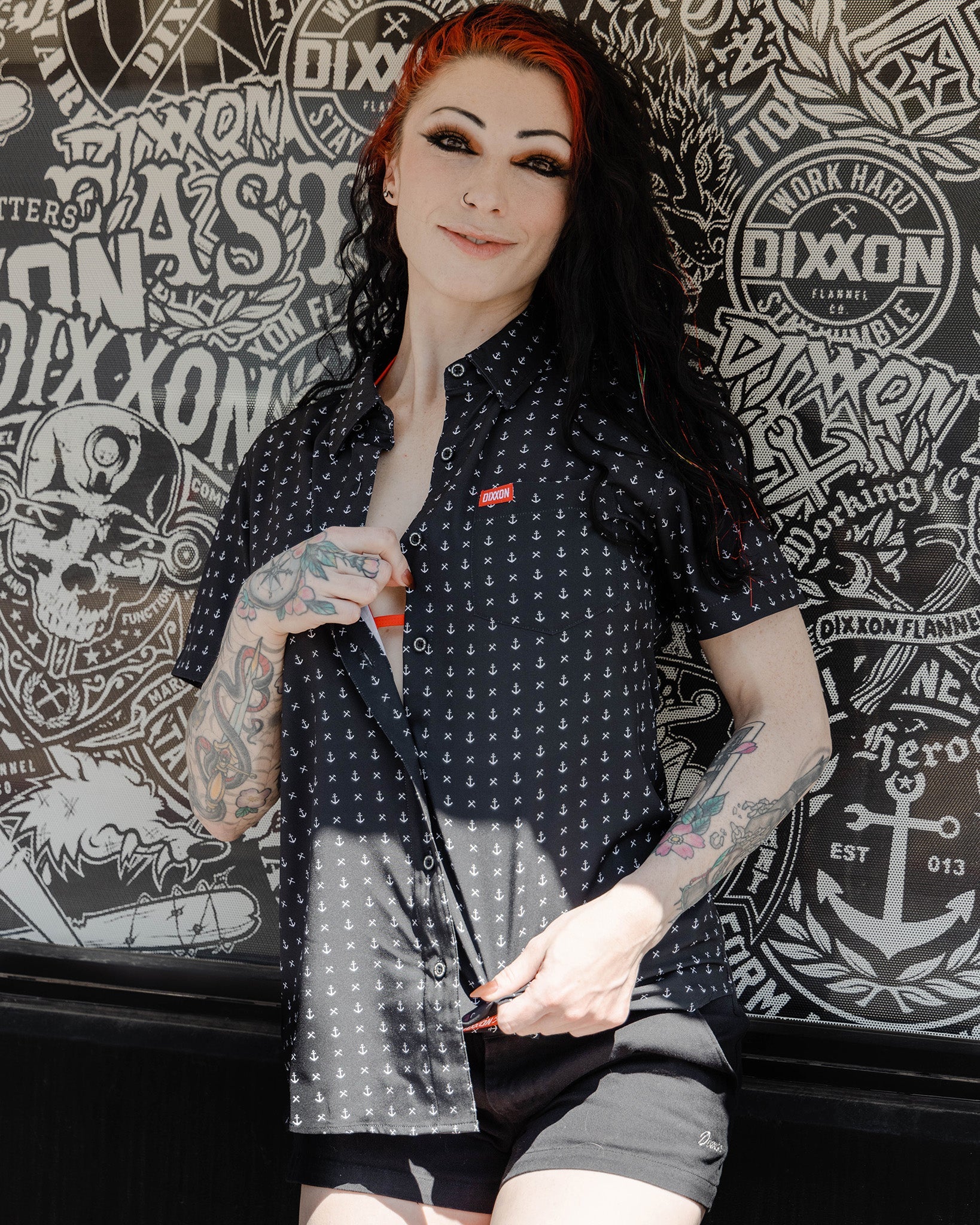 Women's Salty Dog Party Shirt - Black & White - Dixxon Flannel Co.
