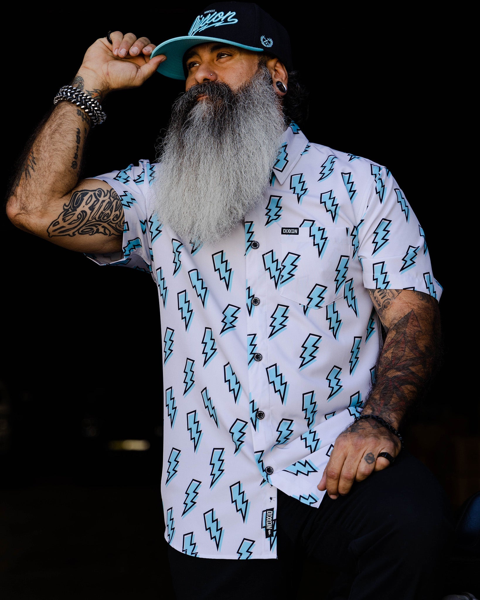 Voltage Party Shirt - Grey & Blue - Dixxon Flannel Co. 