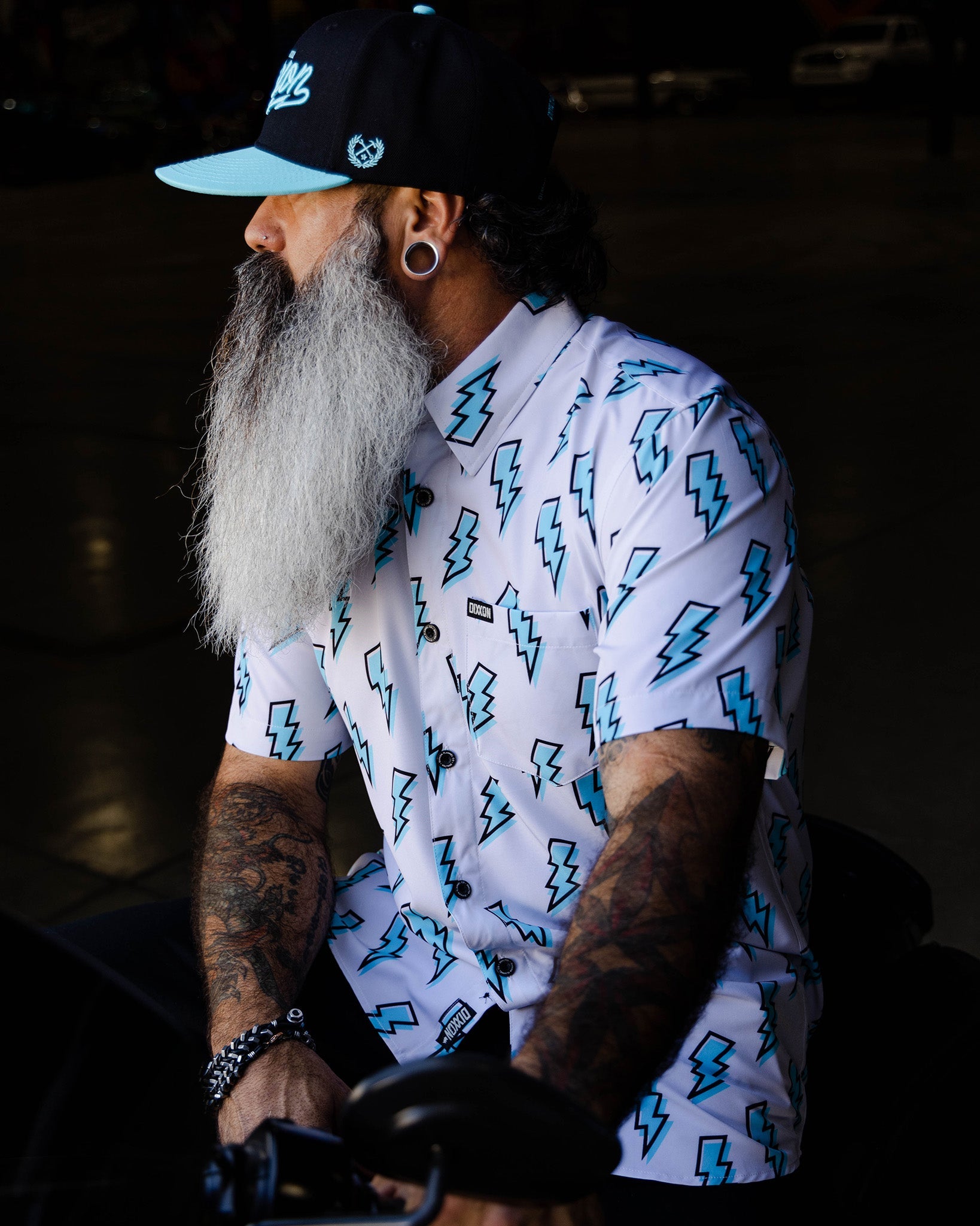 Voltage Party Shirt - Grey & Blue - Dixxon Flannel Co. 