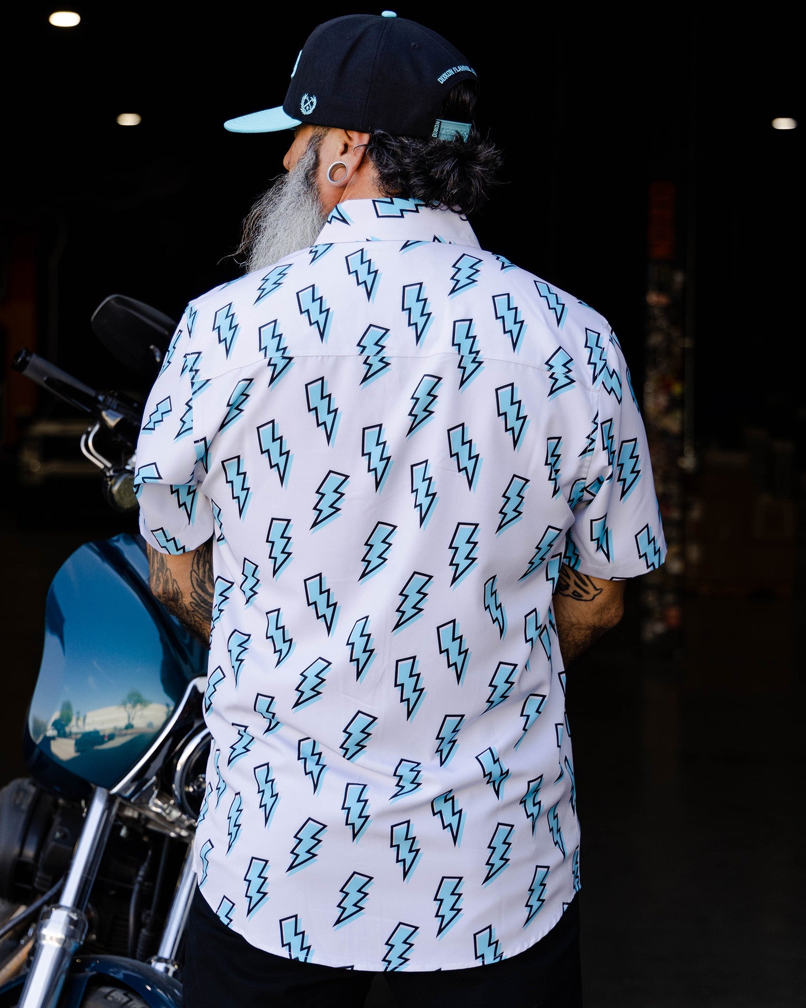 Voltage Party Shirt - Grey & Blue - Dixxon Flannel Co. 