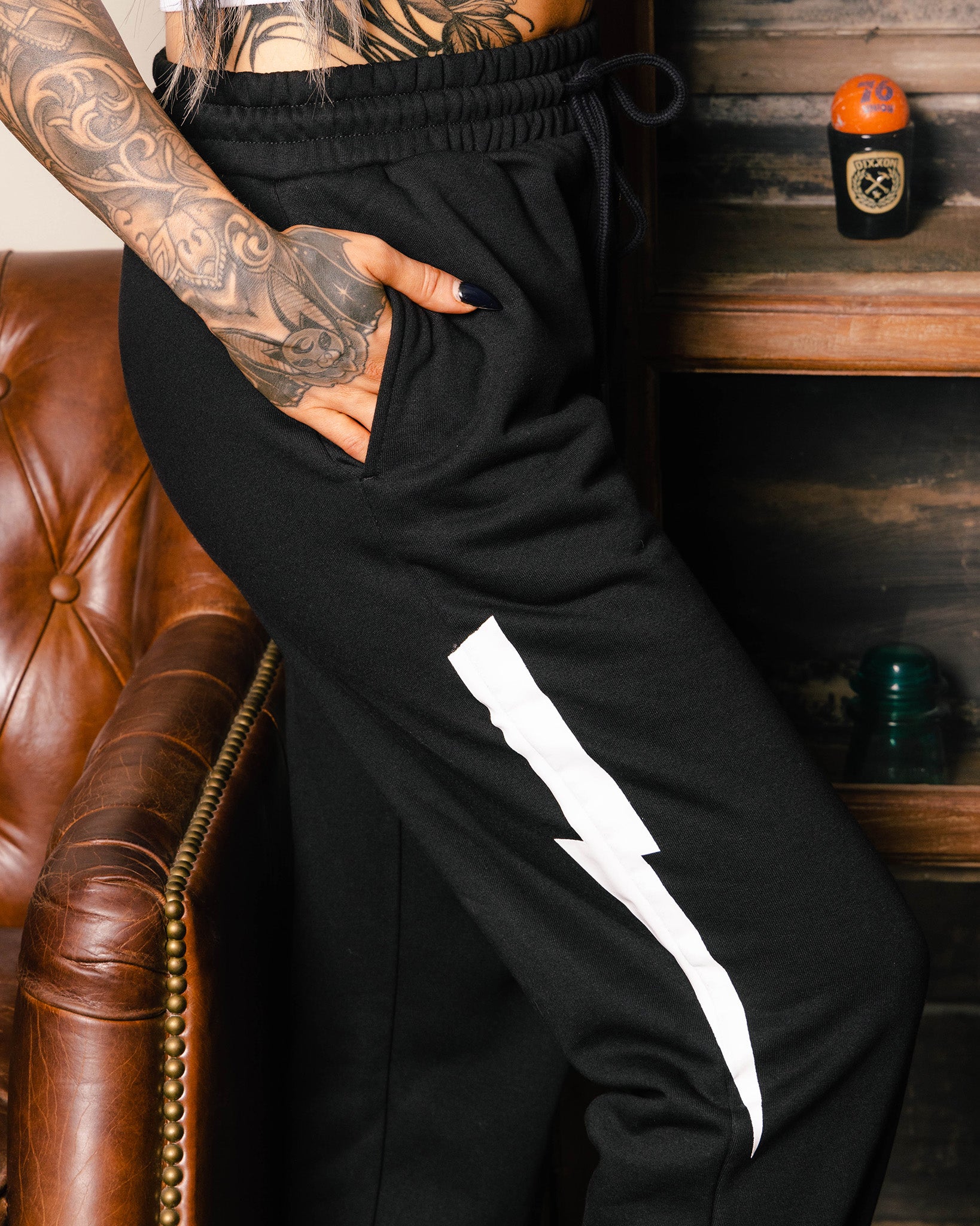 Women's Bolt Sweatpants - Black - Dixxon Flannel Co.