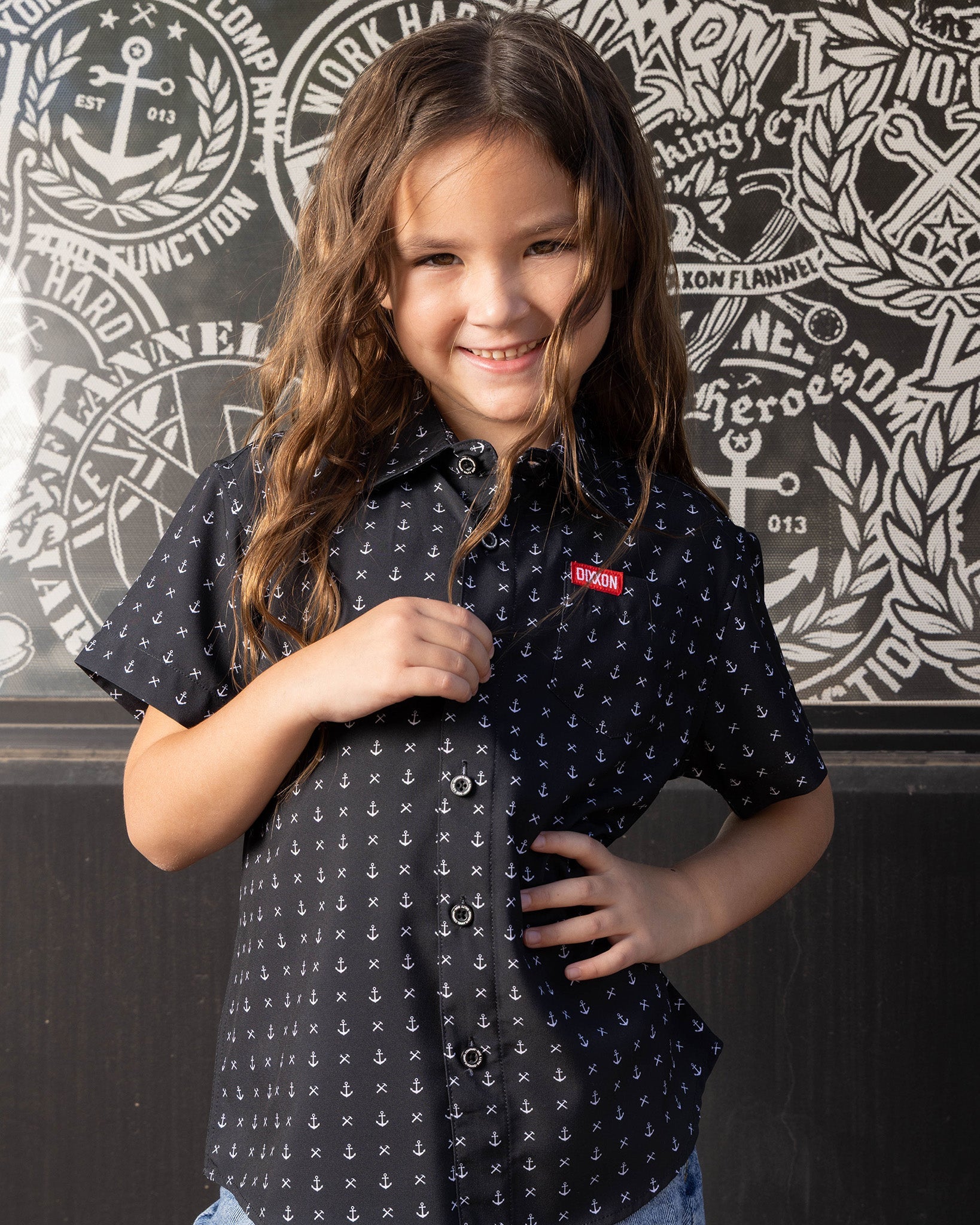 Youth Salty Dog Party Shirt - Black & White - Dixxon Flannel Co.