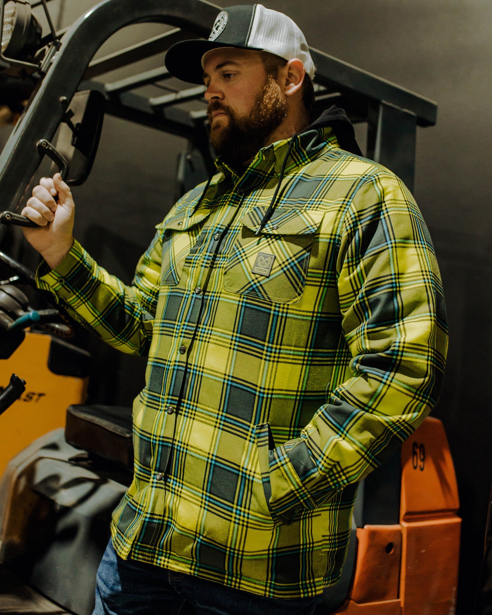 DIXXON cheapest FLANNEL HOODIE