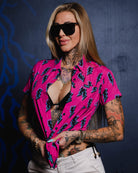 Women's Voltage Party Shirt - Pink & Black - Dixxon Flannel Co.