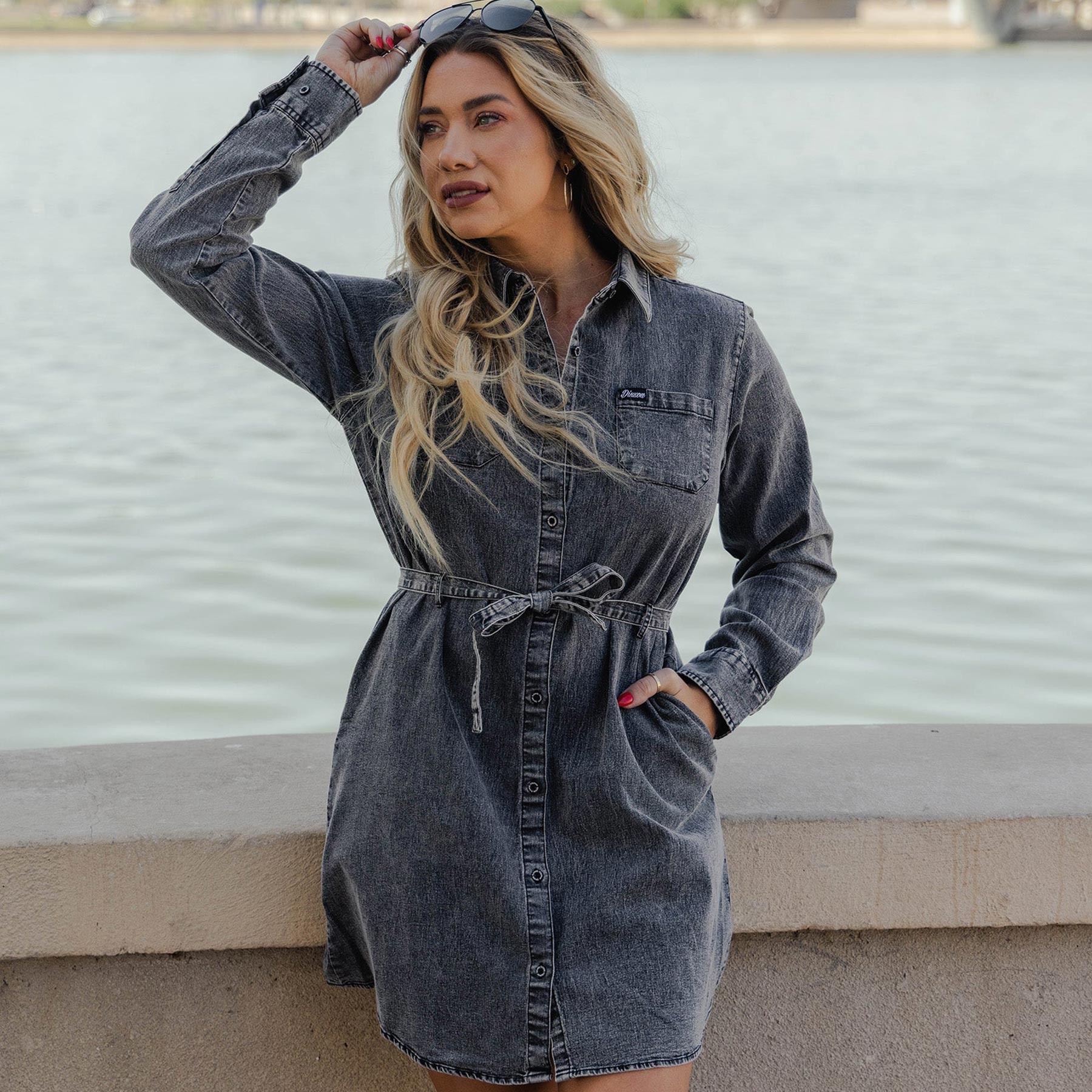 Black Washed Denim Dress | Dixxon Flannel Co. DIXXON UK Black Washed Denim Dress | Dixxon Flannel Co. DIXXON UK
