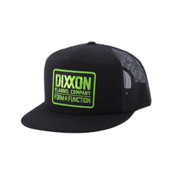 Classic Green Trucker Snapback - Black | Dixxon Flannel Co.