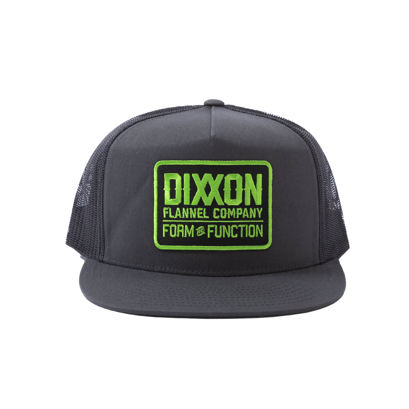 Classic Green Trucker Snapback - Charcoal | Dixxon Flannel Co.