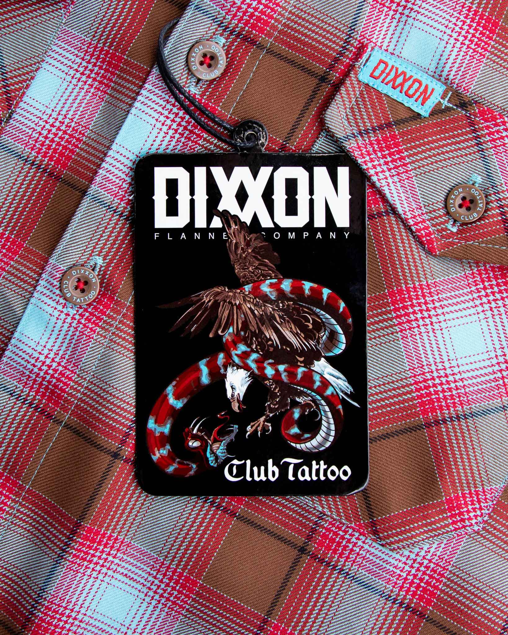 Women's Club Tattoo Snake & Eagle Flannel - Dixxon Flannel Co.